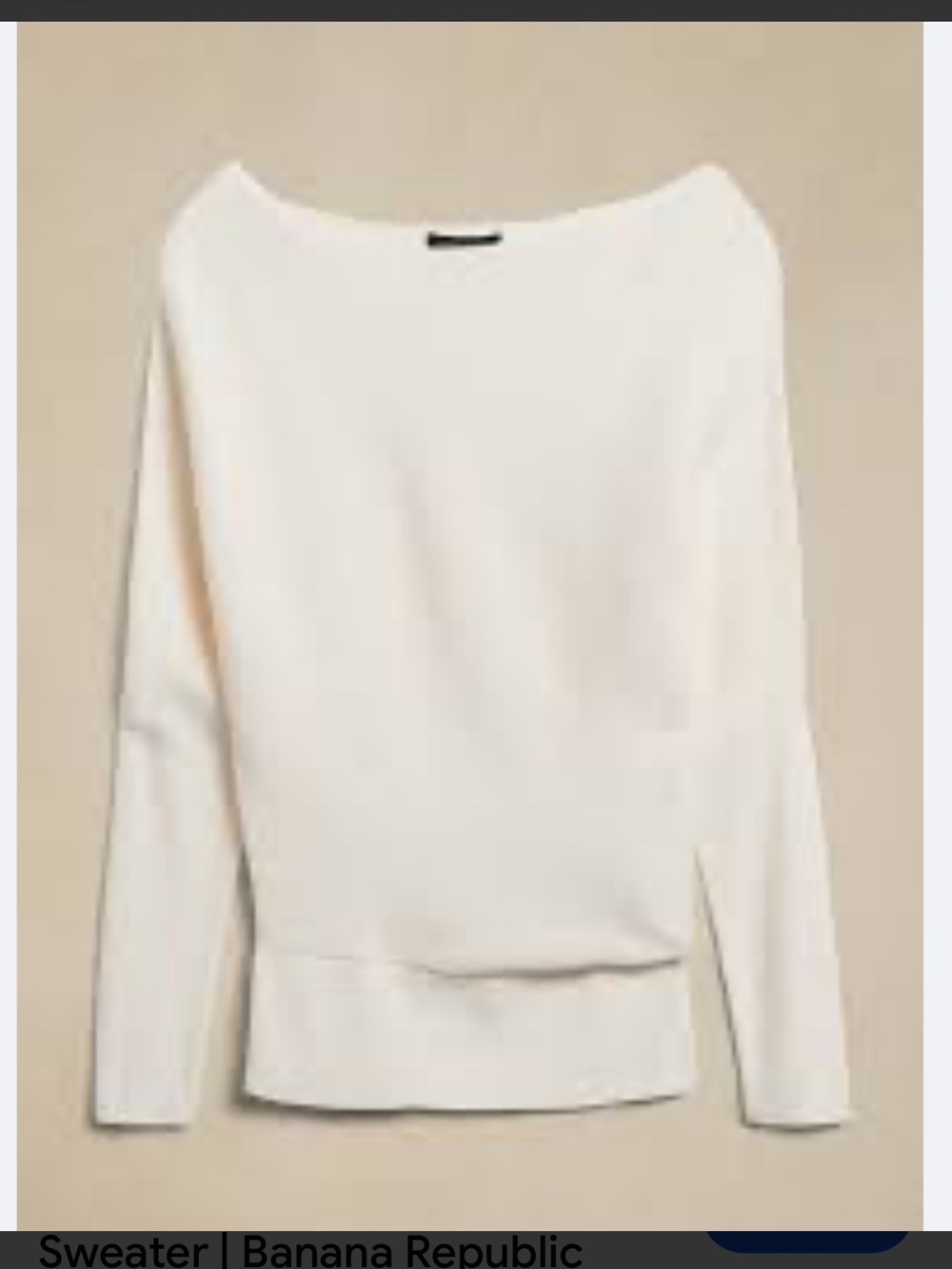 Banana Republic Lenzing Ecovero Series Slouchy Shoulder Sweater, a ribbed knit,